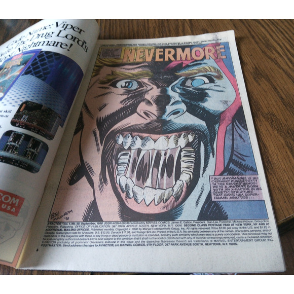 X-Factor #58 (September 1990 Marvel Comics) - Picture 3 of 3